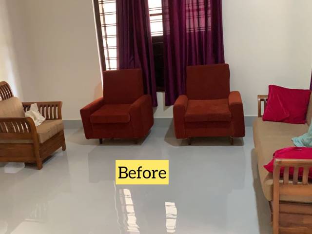 Before makeover-Living room Chandigarh